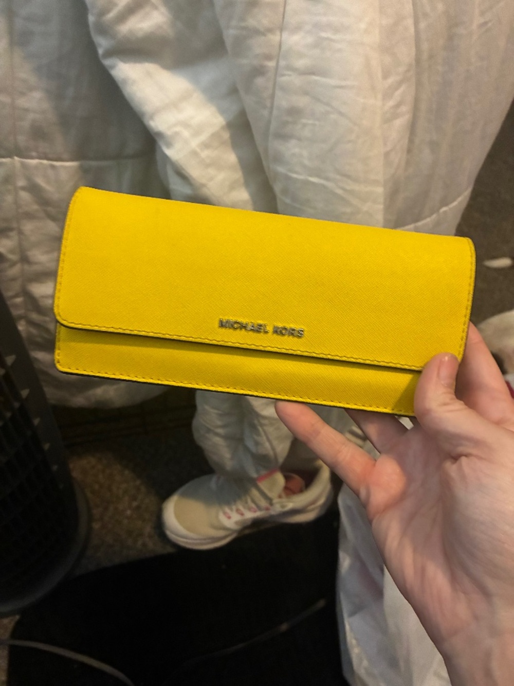 Michael Kors Large Trifold Wallet Leather Sunshine Yellow